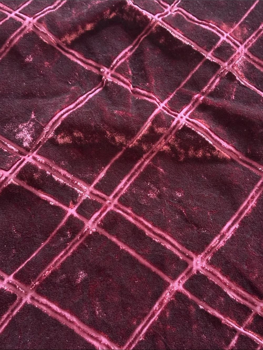 Vintage Wraps/Scarf Bundle: Burgundy Velvet Fringe/Feather & Copper Fringe Wrap